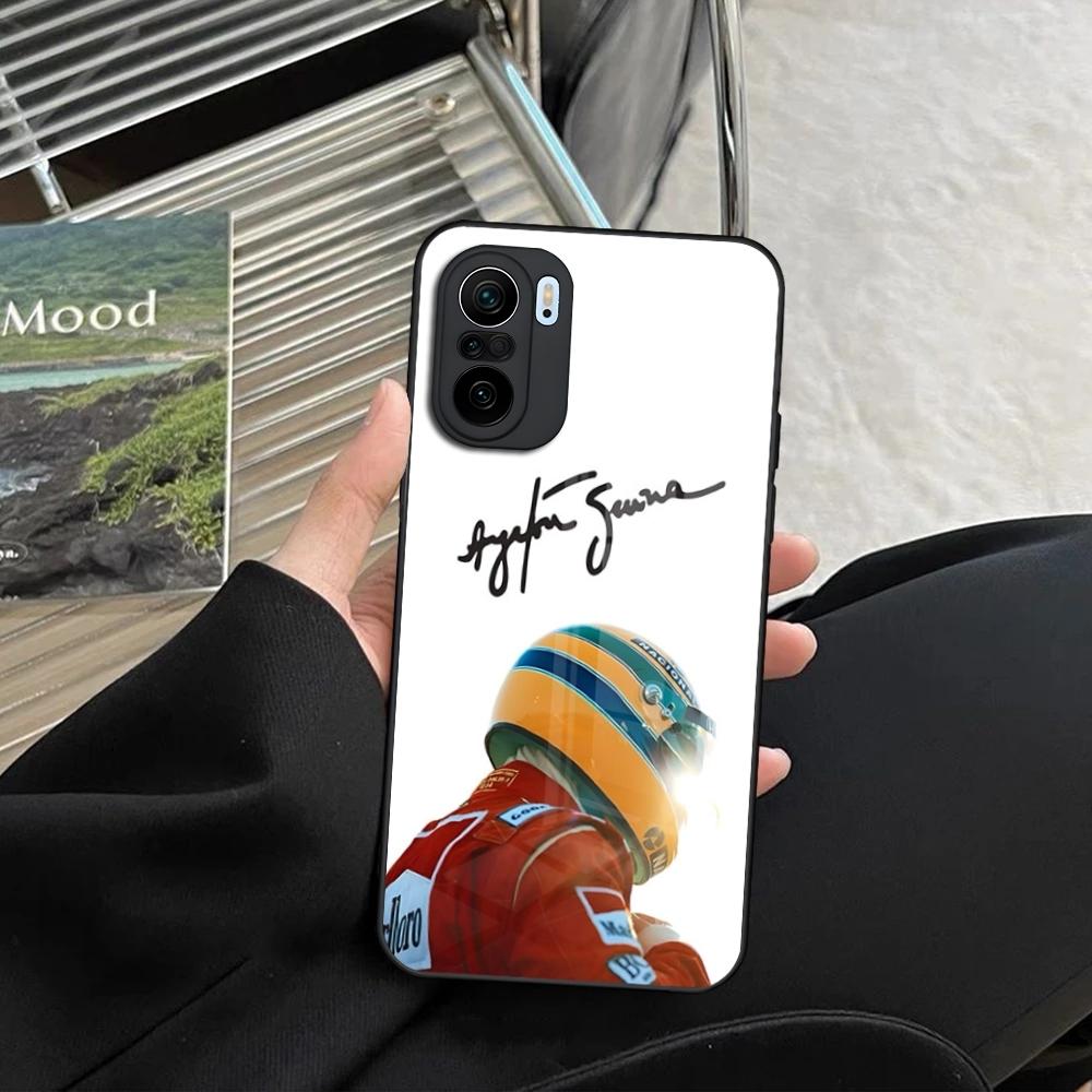 Ayrton Senna F1 Phone Case for Xiaomi Redmi Note 13 12 11 10 13c 9t 12s 11s 12c Pro toughened glass