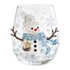 Bicchiere Resistente al Calore Bicchiere Natalizio 3D, Tazza Scolpita Babbo Natale Pupazzo di Neve Albero, Trasparente per Caffè Freddo Decorativo Bicchiere per le Feste, Festivo