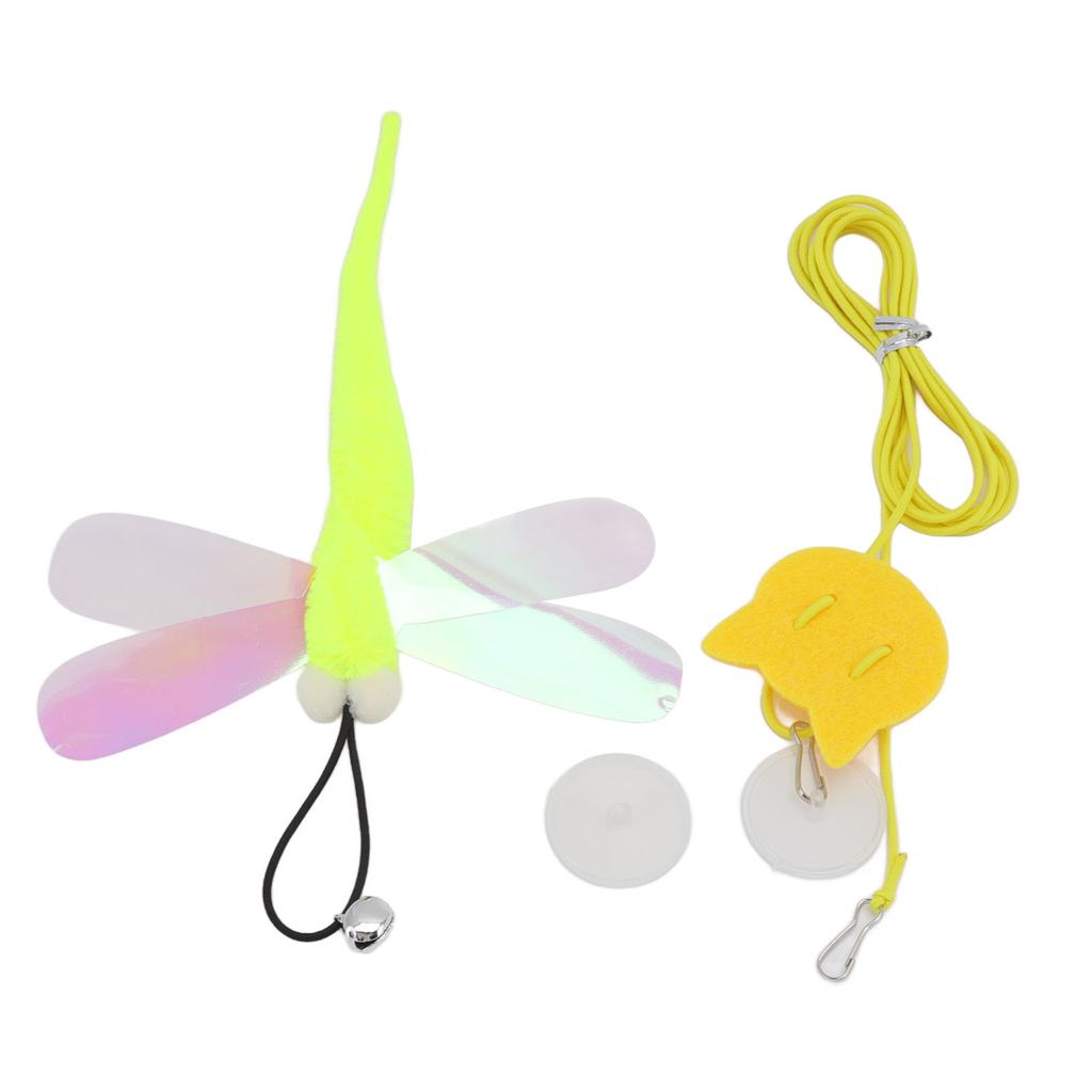 Pet Cat Hanging Toy Adjustable Interactive Traceless Hook Elastic Cord Bell Door Hanging Cat Toy