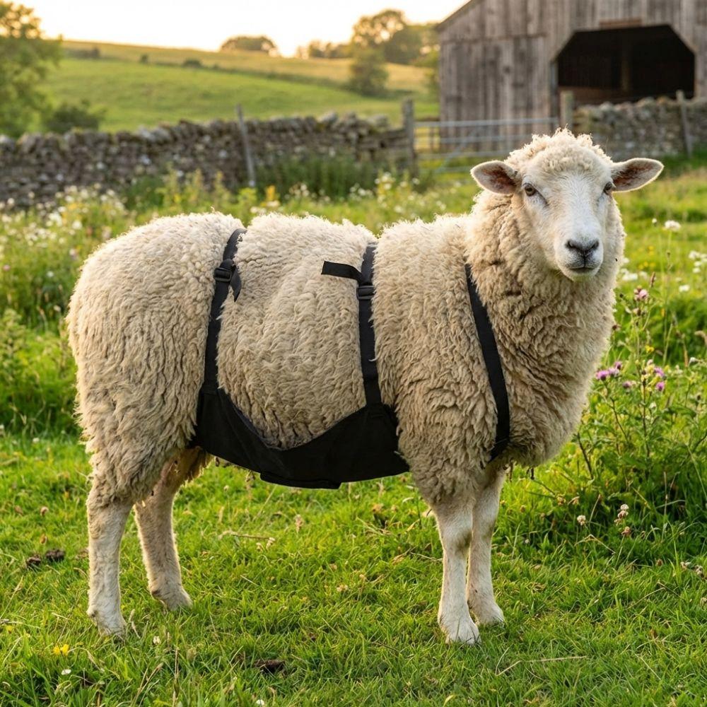 Adjustable Strap Livestock Anti Breeding Apron Wear Resistant Breathable Anti Mating Apron Animal Skirt Livestock Clothing