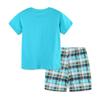 Summer New Arrivals Boys' Two-Piece T-Shirt Set Knitted Cotton Children's Sports Outfit