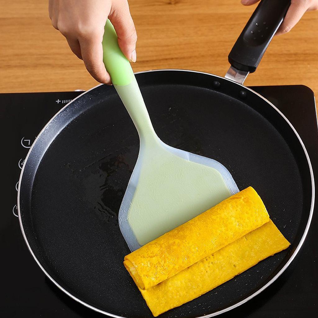 Silicone Spatula Wide Mouth Nonstick Scraper Kitchen Cooking Utensils Spatula Wide Pizza Cooking Tool Easy To Clean