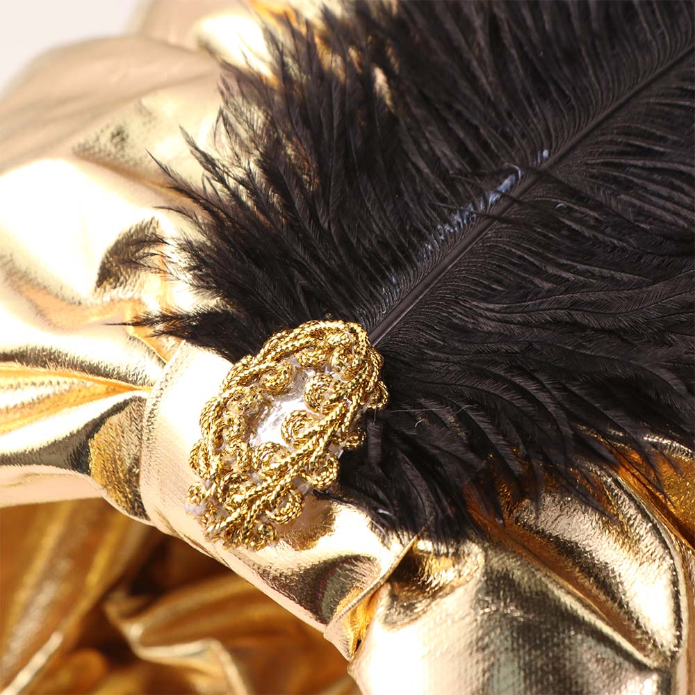 Head Wrap Arab Pleated Turban Arabian Hats Sultan Costume Headwear Costume Accessory