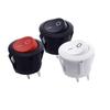 Button Switch Round Snap-in Toggle Switch 2 Pin Plastic Rocker Boat Switch Car Auto Boat Switches Car Auto Boat