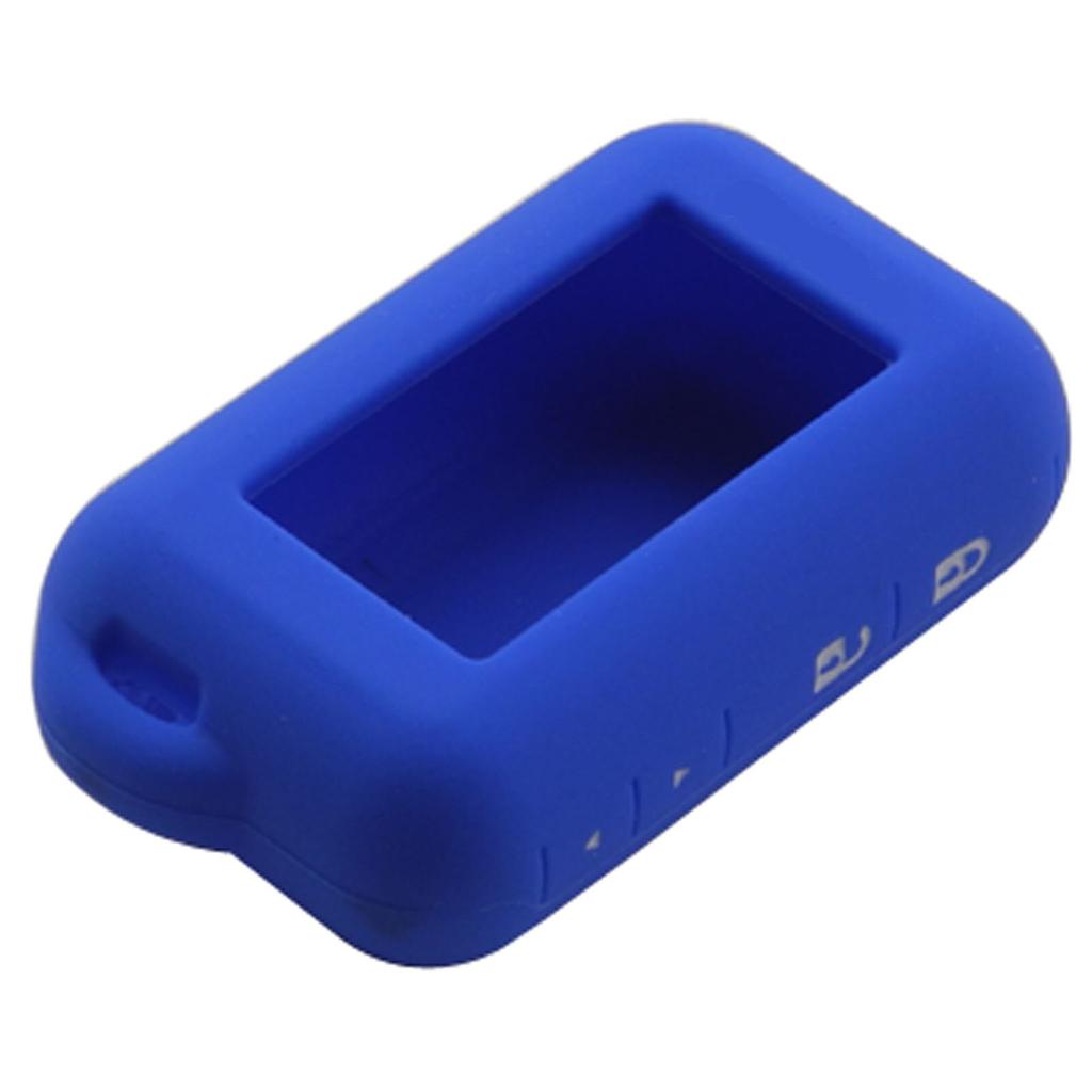 Jingyuqin Funda de silicona suave para Star line E60 E90 E61 Control remoto de coche bidireccional Alarma bidireccional Llavero LCD Auto fob Protector de cubierta de soporte de goma