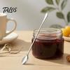 Multi Use Kitchen Spoons Stainless Steel Long Handle Mixing Spoon, Polished Metal Stirring Ice Cream Scoops Tall Glass Bar Spoon for Cocktails