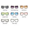 Classic Designer Flat Top Mirror Sunglasses Square Gold Frame Unisex Superstar Oversized UV Protection Men Women Fashion