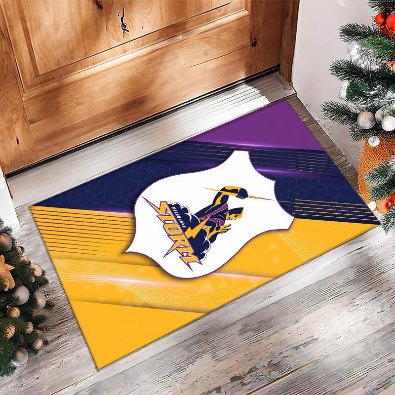 Melbourne Storm Tappeto in Velluto di Cristallo Morbido Anti?Tappetino Antiscivolo Comodo per Casa Soggiorno Camera da Letto Tappeto Decorativo