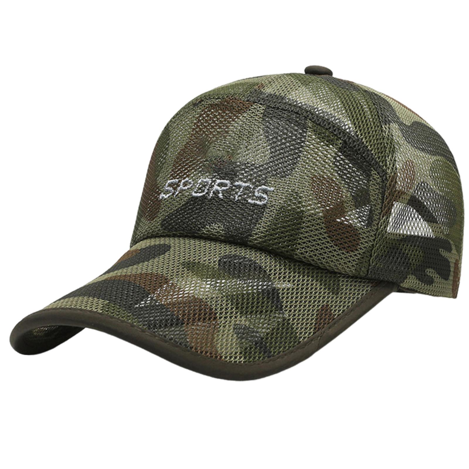 

Sun Protective Mesh Hat for Male Women Sunproof Hat Outdoor Activity Hat Breathable Sport Baseball Hat Camping Sun Hat армія зелений колір