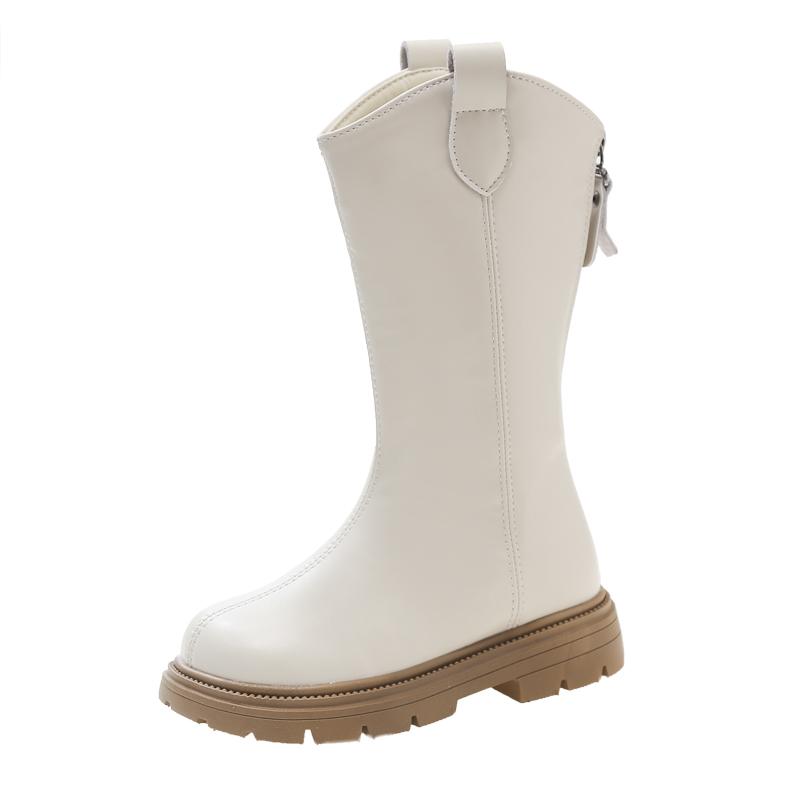 Autumn and Spring Fashion Girls' Long Boots Stylish and Comfortable Princess Boots Fashionable Single Boots for Girls