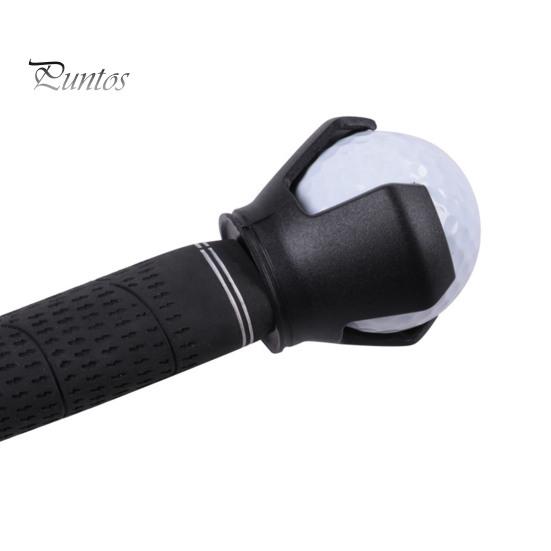 1/6 Pcs Golf Ball Retriever 3-Prong Golf Ball Pick Up Grabber for End of Putter Plastic Black Saver Claw Sucker Tool for Putter Grip