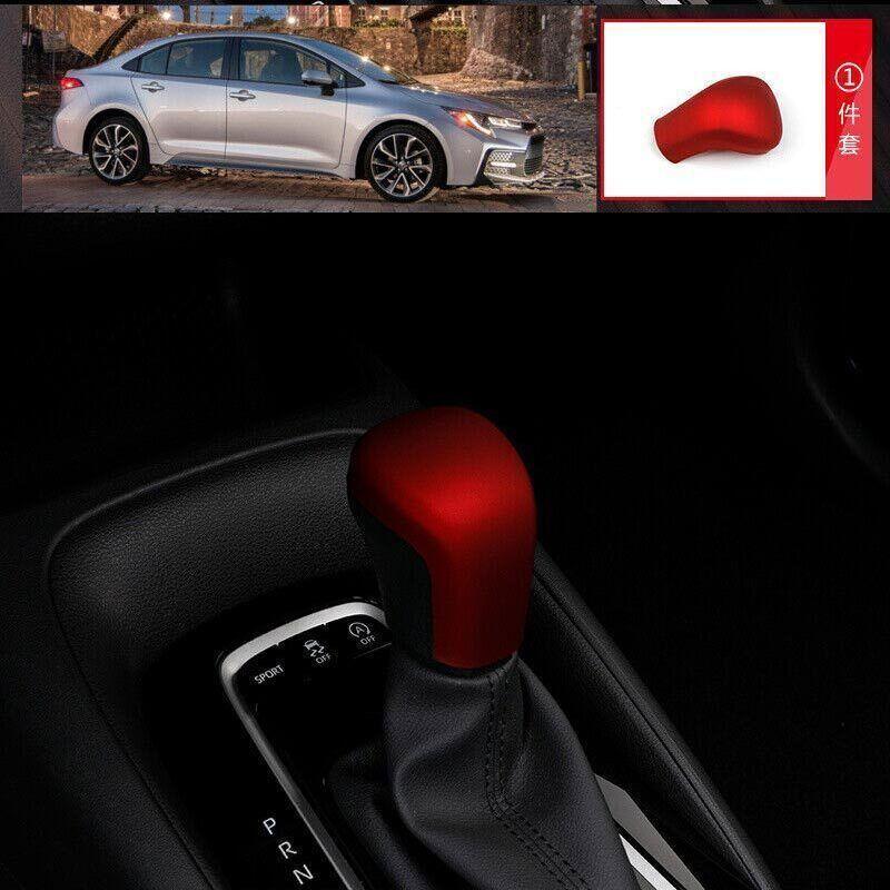 Console Gear Shift Knob Shifter Matte Red For Toyota Corolla -