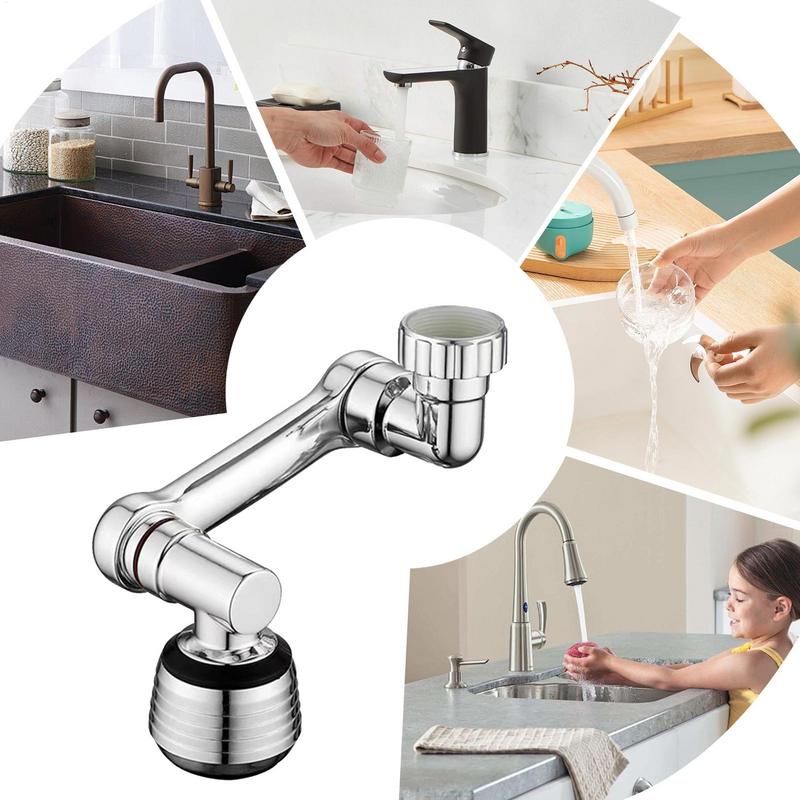 1080 Degree Kitchen Faucet Anti-splash Aerator Bathroom Tap Rotatable Faucet Sprayer Saving Water Tap Nozzle Extender Adapter