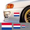 3pcs Netherlands Flag Stickers Auto Motorcycle Decoration PVC Sticker Waterproof Styling Decals Car Exterior Accessories