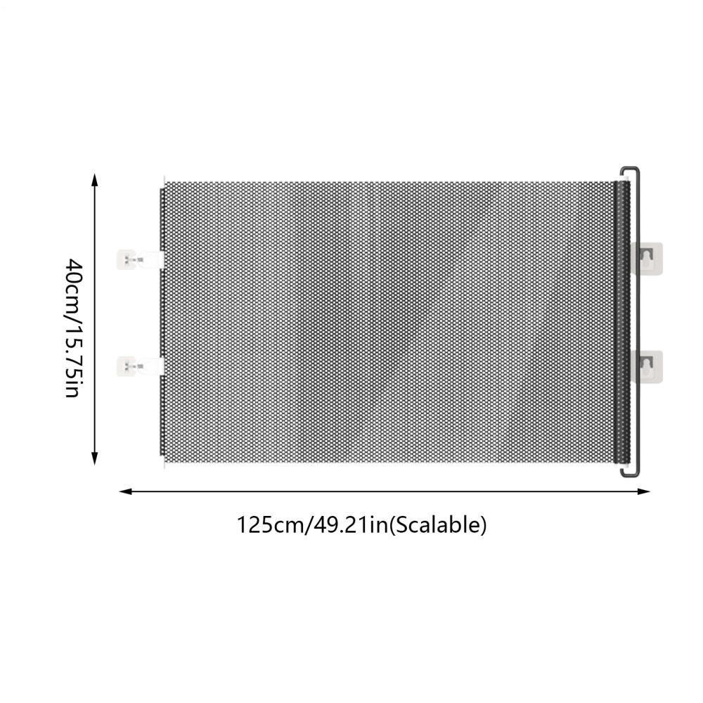 Pet Gate Indoor Retractable Stair Barrier 49 Inch Wide Childproof No Drilling Gate for Kitten Puppy House Yard Garage Patio Deck