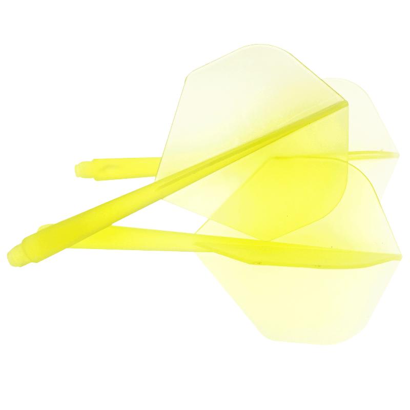 75% Transparent 2BA Darts 3 Stück Anti-Drop L-Form Flight Leichte Tragbare Darts für Treffen mit Freunden Indoor-Spiel