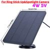 4W 5V Solar Panel Kit Waterproof Adjustable Wall Mount Bracket with 9.8FT Charging Cable for Ring Stick Up&Spotlight Camera
