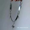 New Gothic Punk Star Riveted Choker Silver Y2K Spliced Cross Necklace Metal Hip Hop Necklace Jewelry