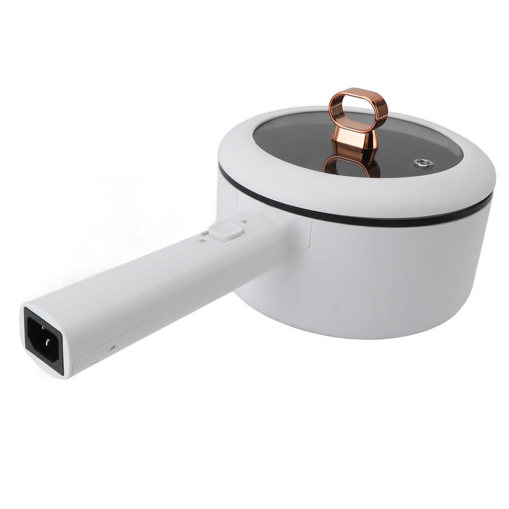 2L Elektrisk Hot Pot Multifunktionell 600W Förhindrar Fastbränning Bärbar Elektrisk Kokare med Ångställ