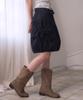 Leijeumiya Mio Shirred Balloon Skirt [Navy]