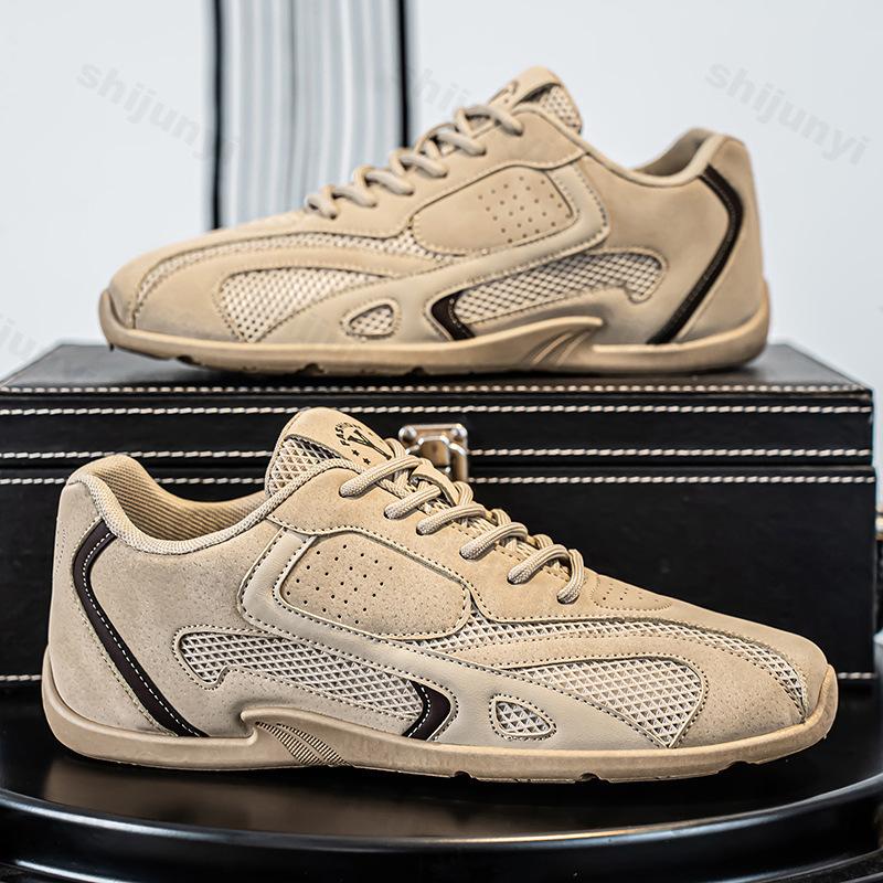 Fashion Large Size Men's Shoes 2025 Autumn New Breathable Comfortable Lace Up Casual Flats Lightweight Outdoor Non Slip Vintage Sneakers