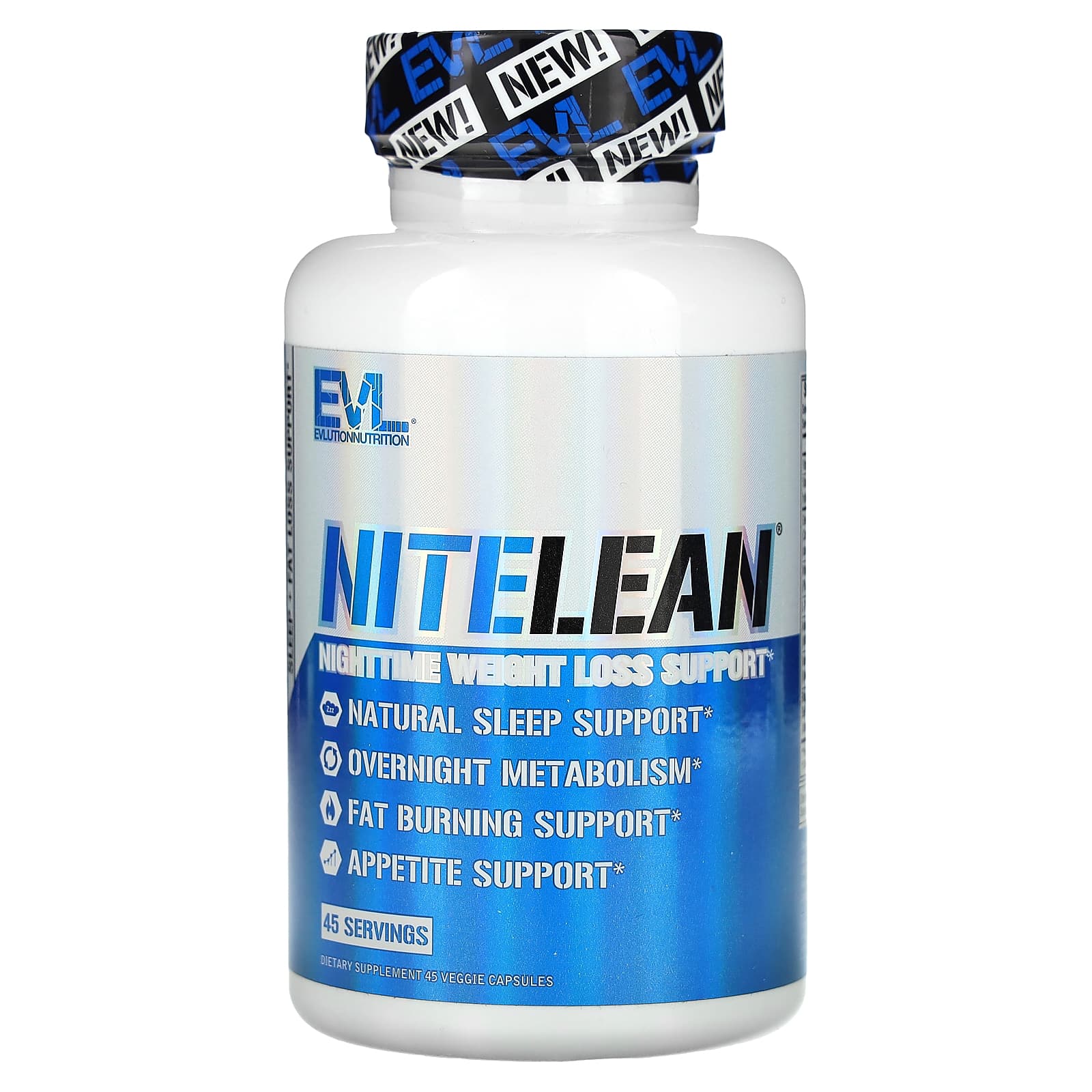 

Nitelean, Night Weight Loss Support, 45 Veggie Capsules