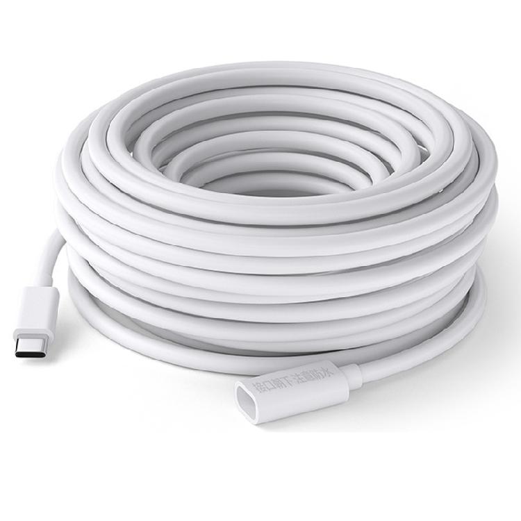 Type C Male to Female Charging Cable Power Extension Wire Ideal for Solar Powered Cameras and Camping Gear Connection