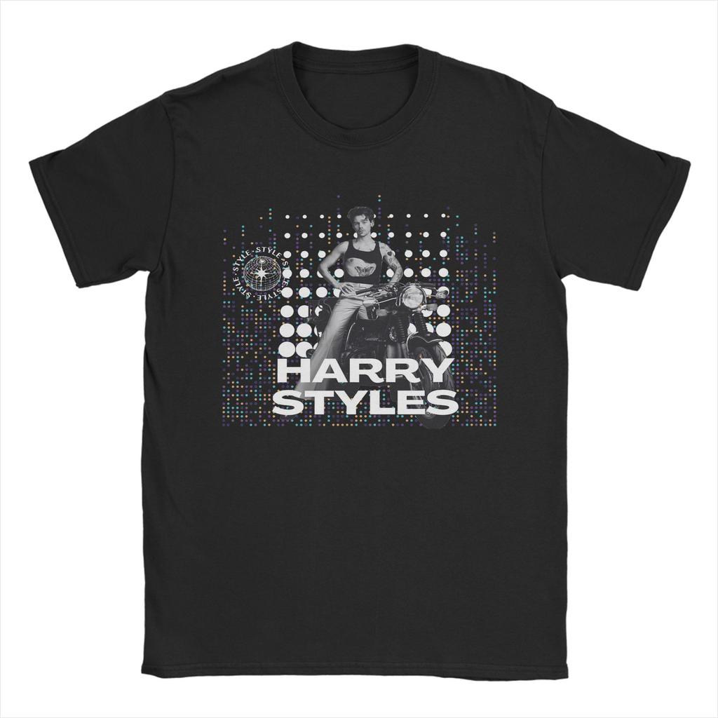 Unisex Unisex Harrys Kiss All The Time Album T Shirts Styles Pure Cotton Tops Vintage Short Sleeve Crewneck Tees Plus Size Tshirt