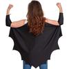 New Halloween Bat Sleeve Cape Catwoman Black Cape with Eye Mask Children's Performance Props Bat Cape