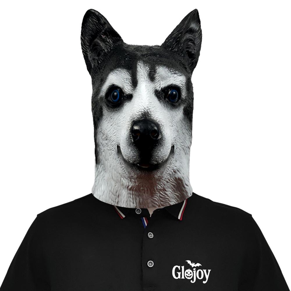 Cute Husky Funny Animal Headgear Masquerade Live Broadcast Mask Halloween Party Performance Props