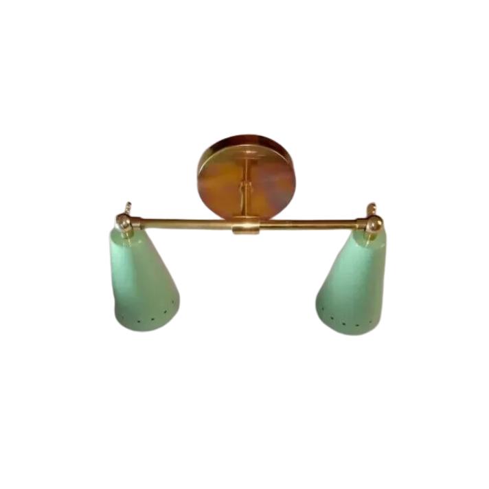 1950'S Mid-Century Modern Wall Sconce Italian Sputnik Brass Wall Sconces