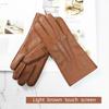 Touch Screen Genuine Leather Deer Skin Gloves For Women Retro Style Autumn and Winter Driving Warm Motorcycle Riding Gloves