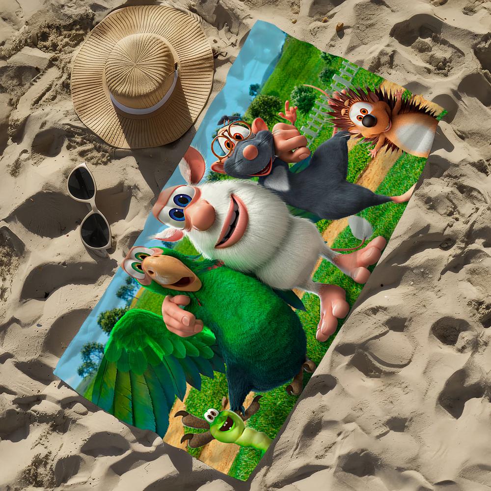 Cartoon B-Booba Towel Beach Towel Oversized Quick Dry Towel Absorbent Soft Swim BeachTowels for Men Women