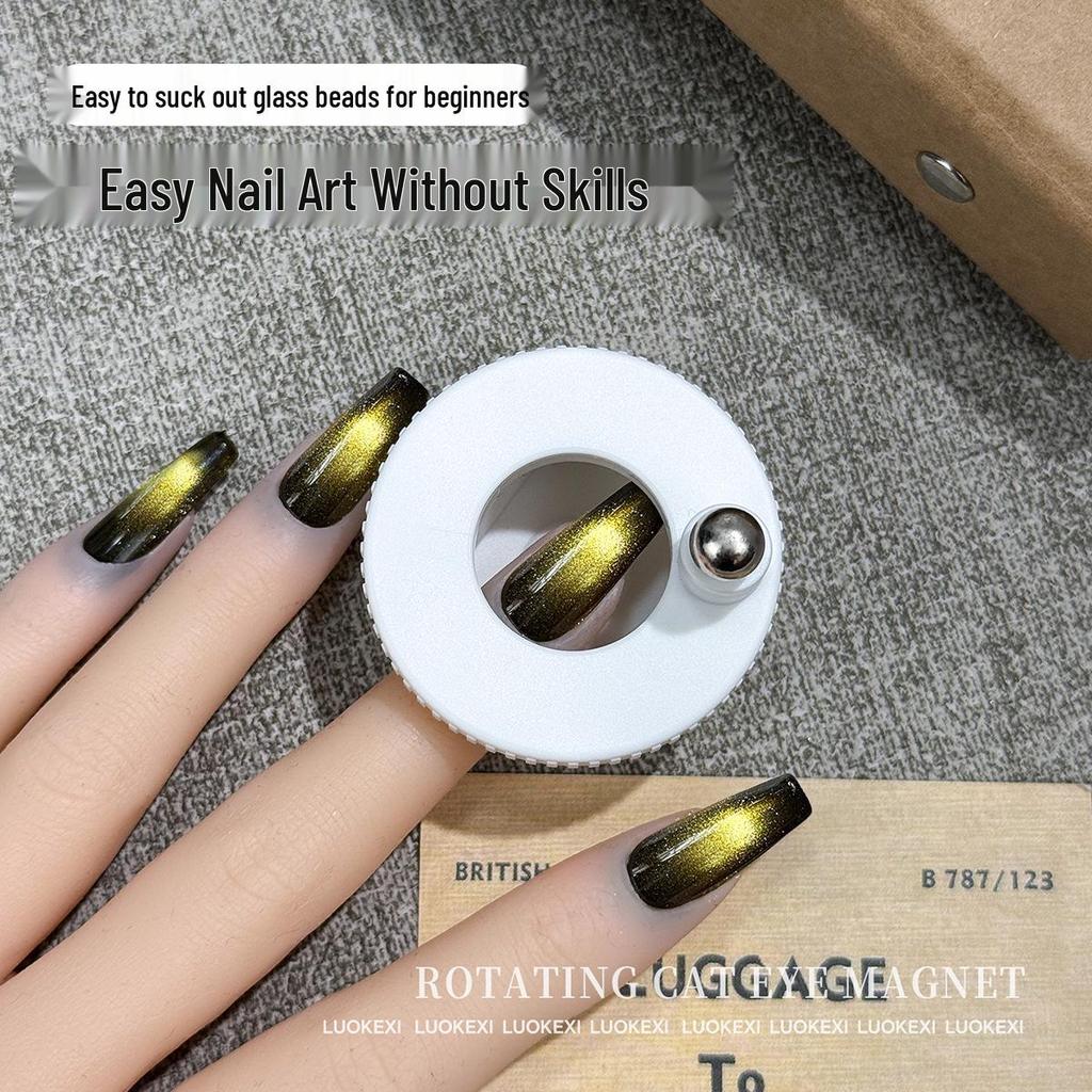 2026 Rotating Cat Eye Tool: Beginner Automatic Suction Glass Beads, Strong Magnetic Force, Wide Magnet