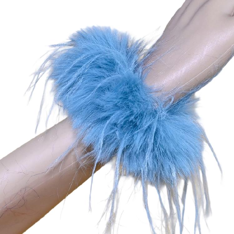 Oversized Feather Scrunchies Breathable Hair Bands Fashion Hair Accessory Hairpiece For Party Easy Maintenance
