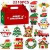 Non-Toxic Children Mini Christmas Tree Santa Claus Snowman Model Micro Bricks Building Block Diy Elk Bricks Toys For Adult Gift