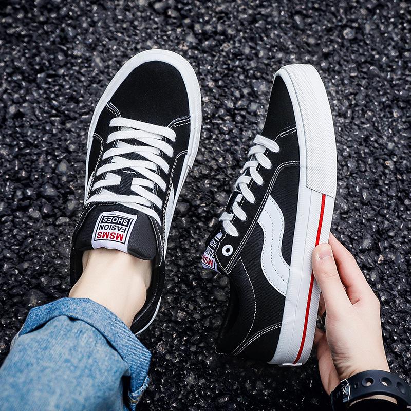 Autumn Men's Shoes Couple Board Shoes New Breathable Canvas Shoes Men's Trend Casual Shoes Men's Sports Skateboard Shoes Fashion