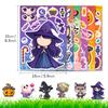 6Sheets Halloween DIY Puzzle Sticker Games 6 Pumpkin Ghost Mummy Witch Make A Face Funny Assemble Jigsaw Stickers Kids Toys