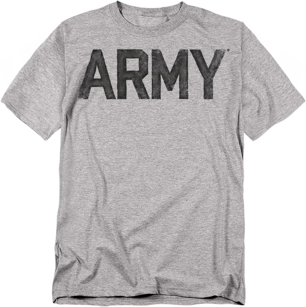 Popfunk U.S. Army Logo Faded Vintage T Shirt (Heather Gray) S