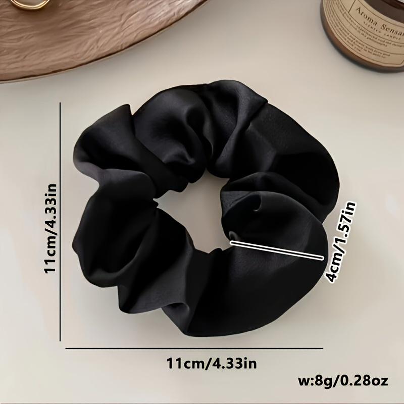 Confezione da 5 Elastici per Capelli in Raso da Donna - Elastici per Capelli Effetto Seta Elastico Delicato Stile Vintage Morbidi Elastici per Capelli per Acconciature Quotidiane/Matrimonio (Colori assortiti)