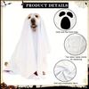 Halloween Pet Costume Scary Dog Cosplay Ghost Cloak Hood Outfit Breathable Festive Apparel for Halloween Christmas Masquerade