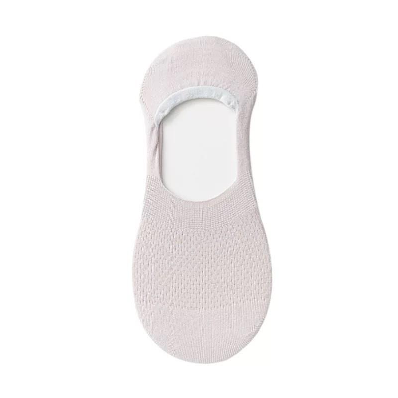 

Летние женские невидимые хлопковые носки-лодочки с низким вырезом из сетки и дышащим силиконовым нескользящим покрытием 35-39