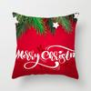 Merry Christmas Printed Green Pillowcase  Style Cushion Cover Home Sofa Decor Throw