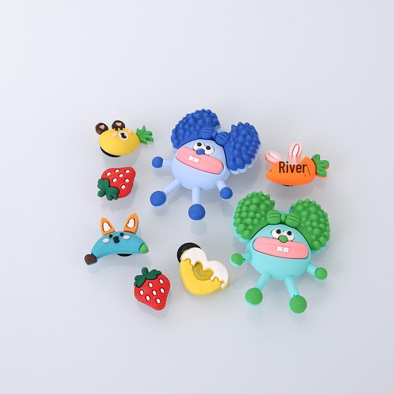 3D Cartoon and Flower Shoe Buckle Accessories for Hole Shoes.