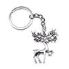 Merry Christmas Keychain Letter Charm Holiday Key Holder 28mm Ring