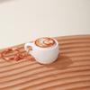 Portachiavi Adorabile Tazza da Caffè con Meccanismo a Pressione per Alleviare lo Stress per il Rilassamento Durante il Lavoro o lo Studio Realizzato in Resina e Lega Premium
