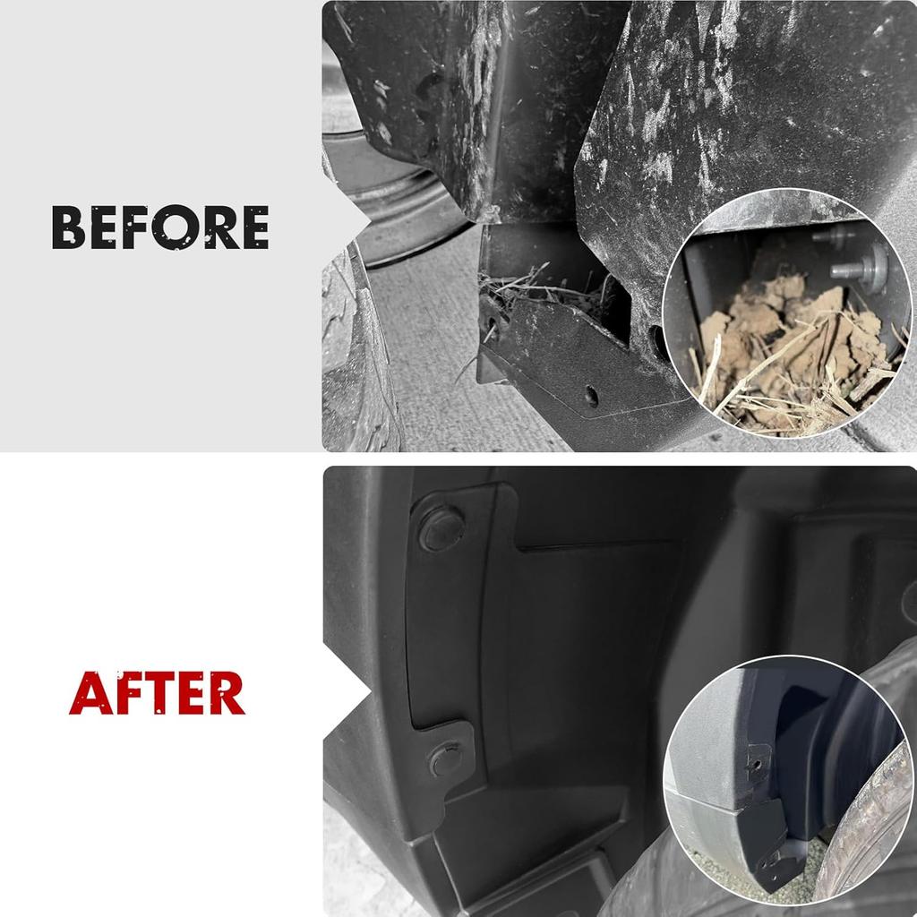 Mabett Rear Wheel Splash Shield Covers For -2025 Ford Maverick Accessories All-Weather Splash Guard Prevent Mud And Stone Debris 2PCS