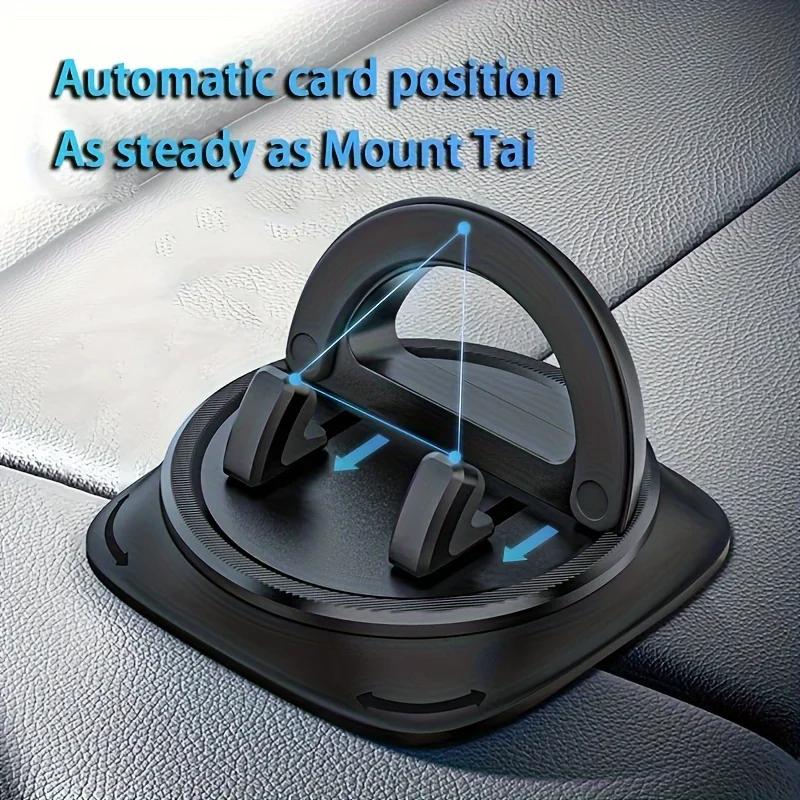 Adjustable Car Phone Holder With 360° Rotation, Silicone Anti-slip Pad, Suitable For Dashboard Navigation, Can Be Used In Cars,