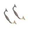 2 Sets Antique Bronze Door Handles Professional Exquisite Vintage Door Handles for Entrance Door
