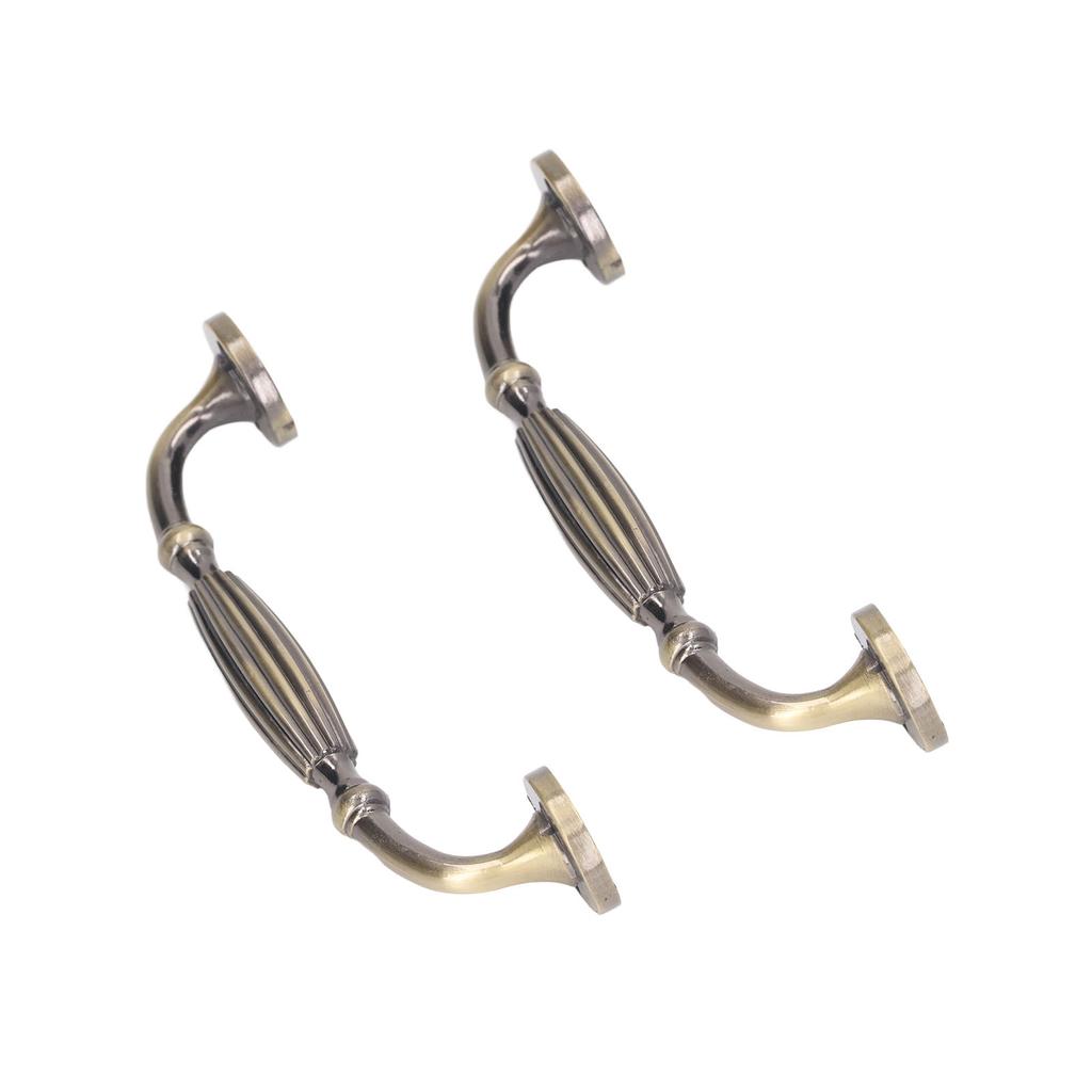 2 Sets Antique Bronze Door Handles Professional Exquisite Vintage Door Handles for Entrance Door